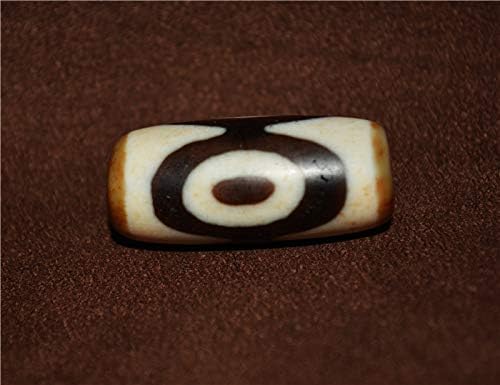 Genuine Ancient Himalaya Three Eyes Dzi Bead Amulet Pendant Tibet Old Real Agate 3 Eyed Pure Gzi Talisman Bracelet