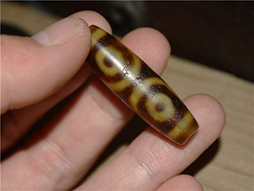 Genuine Ancient Tibet Three Eyed Dzi Bead Amulet Pendant Himalayan Old Real Agate 3 Eye Pure Gzi Talisman Bracelet