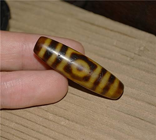 Genuine Ancient Tibet Three Eyed Dzi Bead Amulet Pendant Himalayan Old Real Agate 3 Eye Pure Gzi Talisman Bracelet