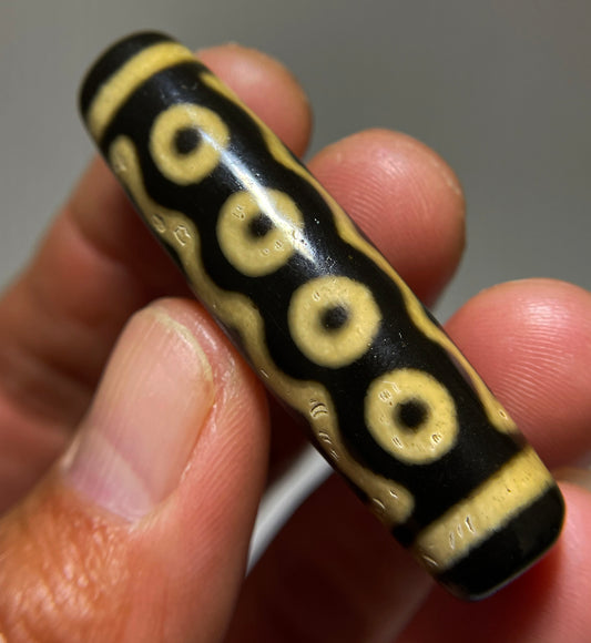 Genuine Ancient Tibetan Seven Eyes Dzi Bead Amulet Pendant Real Old Himalaya Agate Nepal 7 Eyed Pure Gzi Talisman