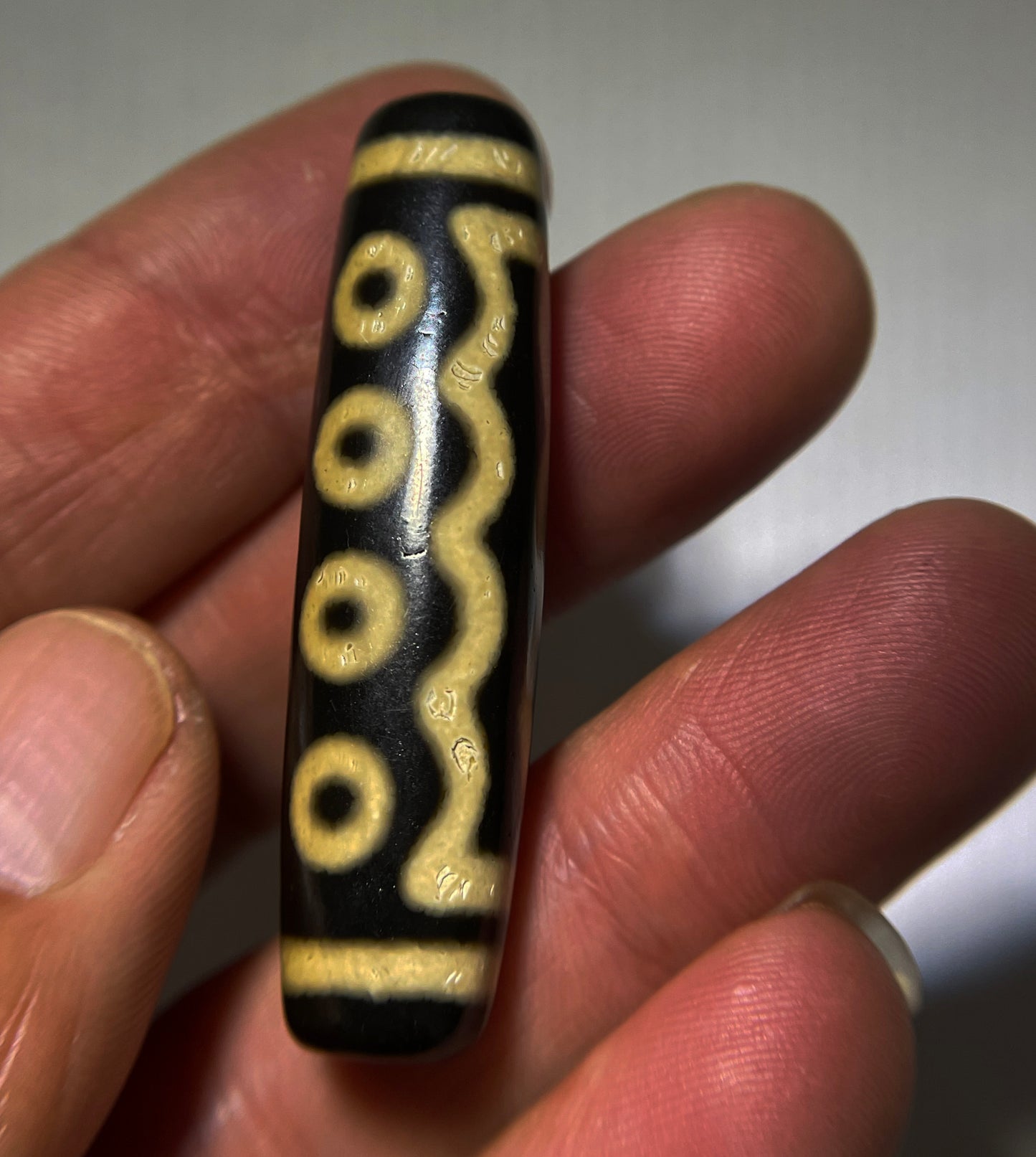 Genuine Ancient Tibetan Seven Eyes Dzi Bead Amulet Pendant Real Old Himalaya Agate Nepal 7 Eyed Pure Gzi Talisman