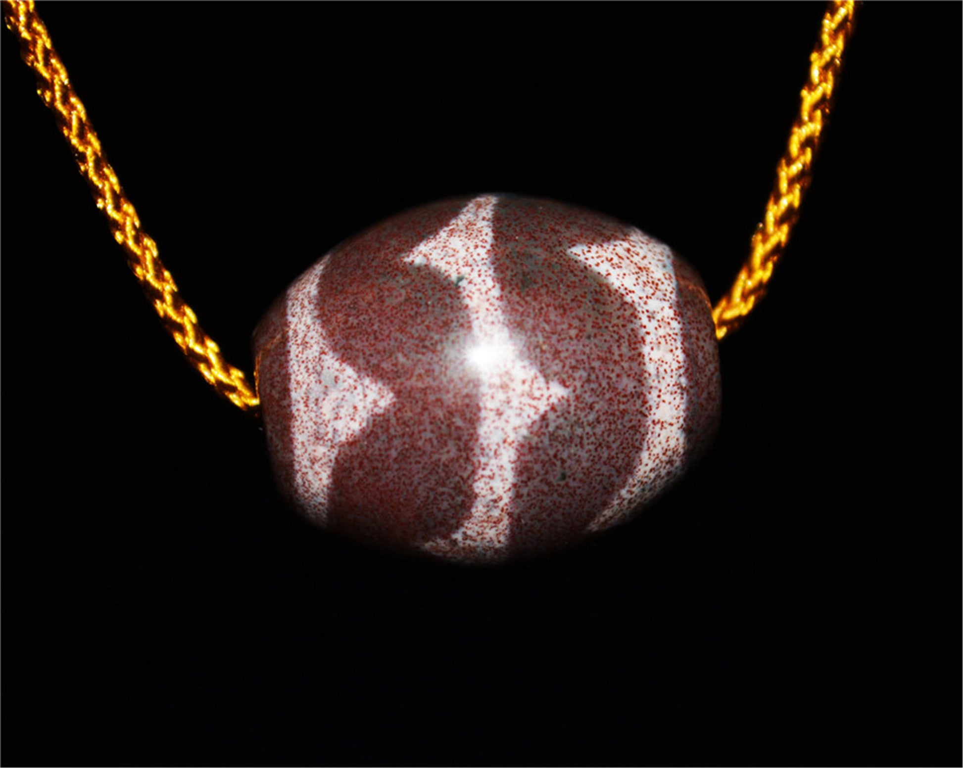 Genuine Ancient Tibetan Tiger Tooth Dzi Bead Amulet Cinnabar Bloodspots Himalaya Pure Water Wave Gzi Pendant Real Old Antique Agate ZigZag Talisman Bracelet