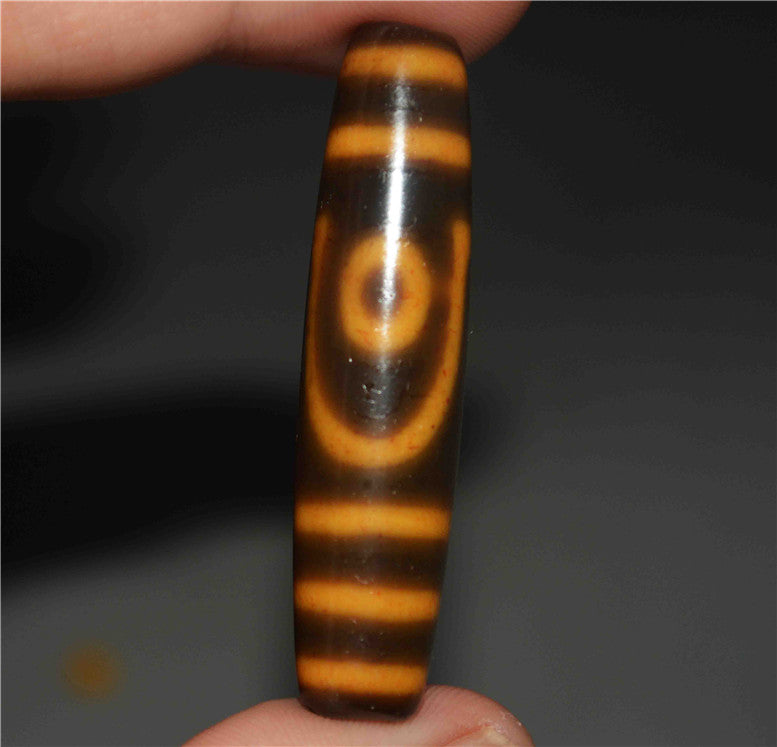 Genuine Ancient Tibetan Two Eyes Dzi Bead Amulet Pendant Real Old Antique Himalaya Agate Nepal 2 Eyed Pure Gzi Talisman Bracelet