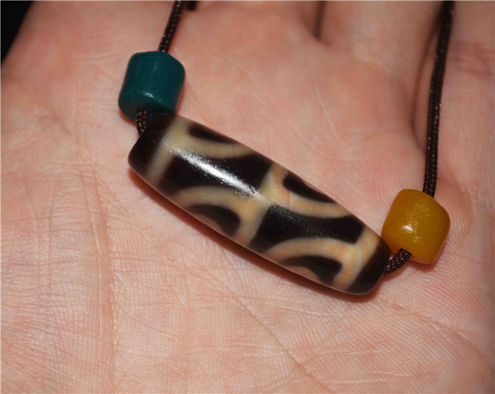 Genuine Himalaya Ancient Cinnabar Four Eyes Dzi Bead Amulet Tibetan Old Antique Real Agate Nepal Bloodspots 4 Eyed Pure Gzi Pendant Talisman Bracelet