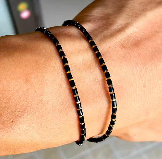 Genuine Himalaya Old Antiqe Black Agate Bracelet Necklace Real Mini Small Size Carnelian Tibetan Beads Natural Sardonyx 喜马拉雅黑玛瑙桶珠手串老剁珠项链缠丝玛瑙手链管珠锁骨链