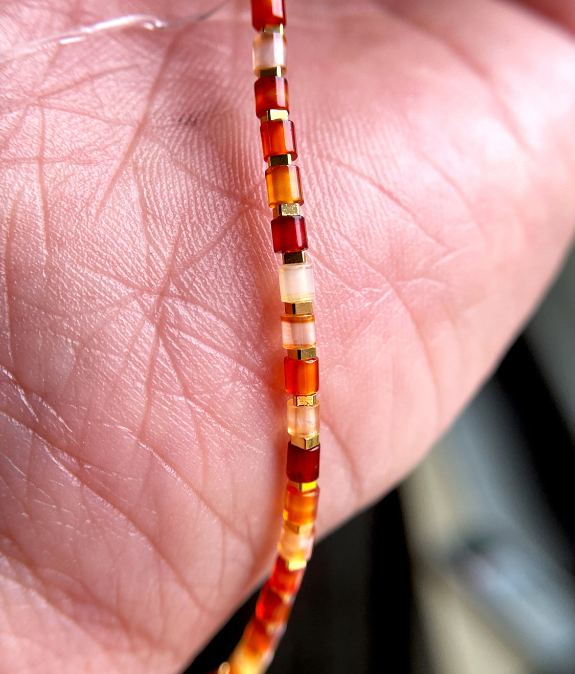 Himalaya Old Antiqe Sardonyx Red Agate Necklace Carnelian Bracelet Tibetan Mala Prayer Beads Natural Mini Small Size