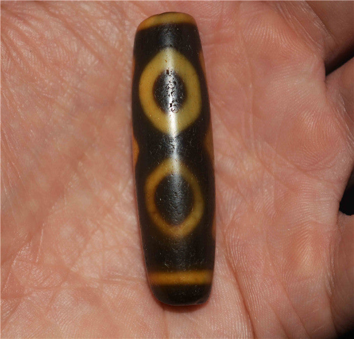 Genuine Himalayan Ancient Three Eyes Dzi Bead Pendant Tibetan Amulet Old Antique Real Agate Nepal 3 Eyed Pure Gzi Talisman Bracelet