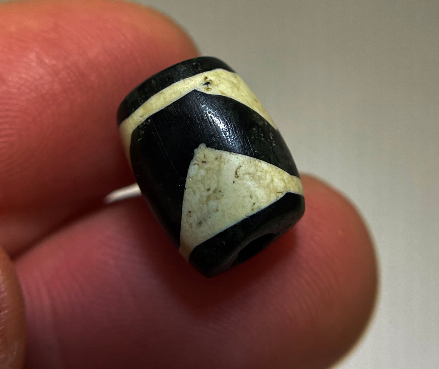 Genuine Himalaya Old Ancient Tiger Tooth Dzi Bead Amulet Pendant Tibet Pure Zigzag Gzi Lucky Talisman Bracelet