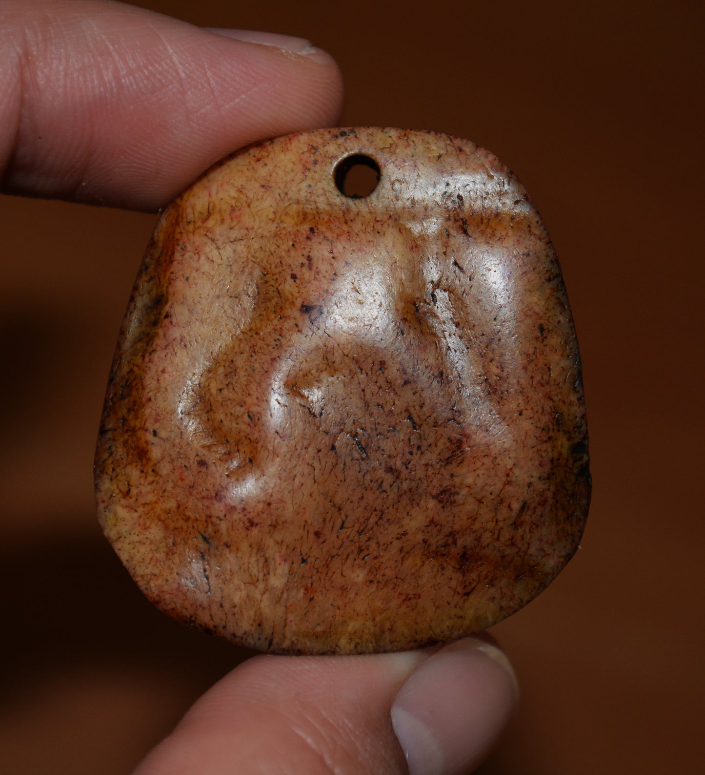 Genuine Himalayan Old Antique Kapala Bone Amulet Pendant Tibetan Talisman Real Gabala