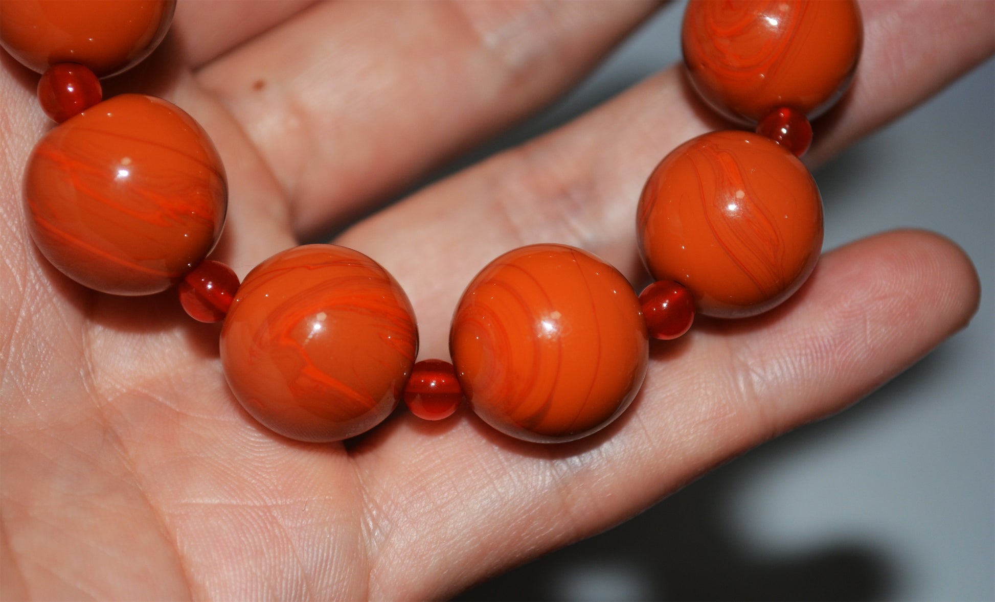 Genuine Himalayan Old Pema Raka Agate Bracelet Mala Prayer Beads Tibeta Nanhong Carnelian Rosary  Real Worry Amulet