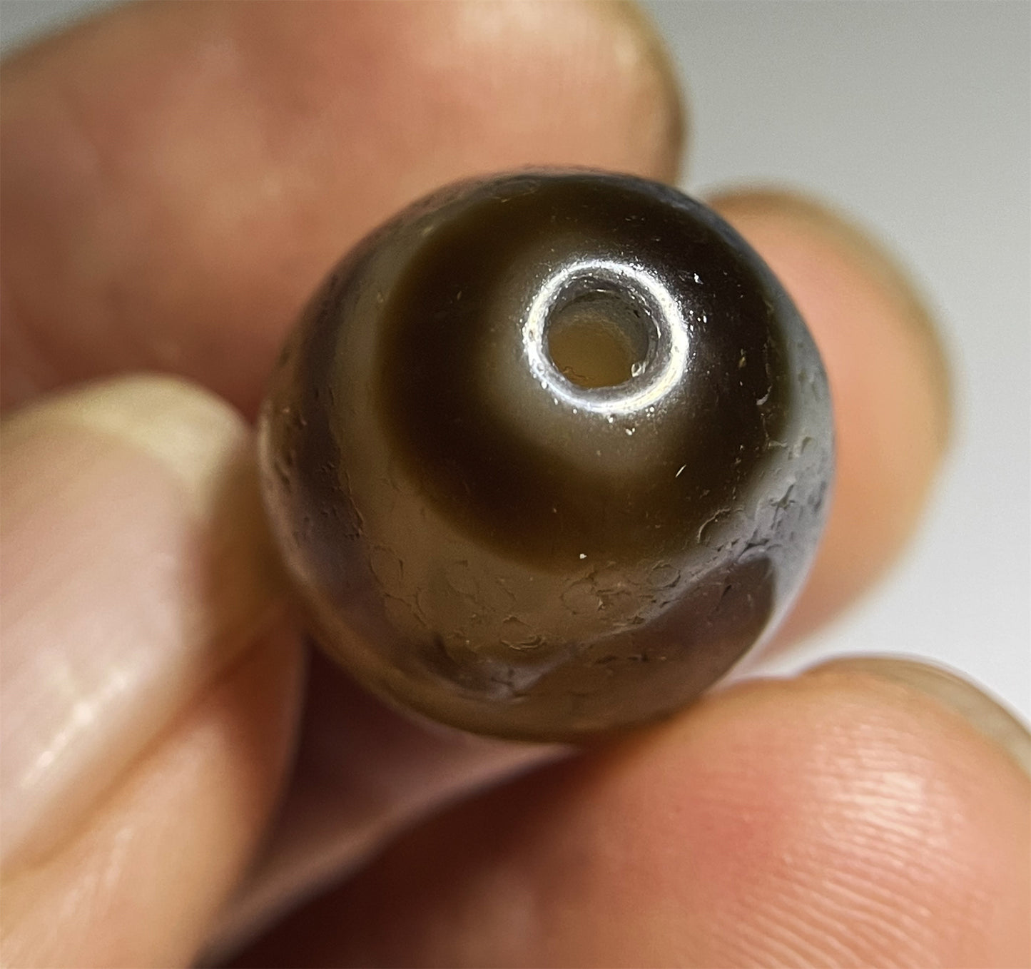 Genuine Tibet Old Ancient Water Wave Dzi Bead Amulet Himalaya Bracelet Pure Tiger Tooth Gzi Old Antique Real Agate ZigZag Talisman