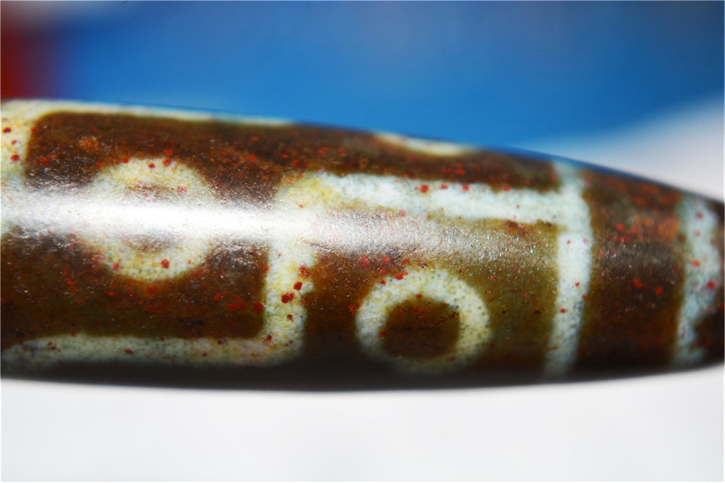 Genuine Tibetan Ancient Cinnabar Nine Eyes Dzi Bead Pendant Amulet Himalaya Old Antique Real Agate Nepal Bloodspots 9 Eyed Pure Gzi Talisman Bracelet