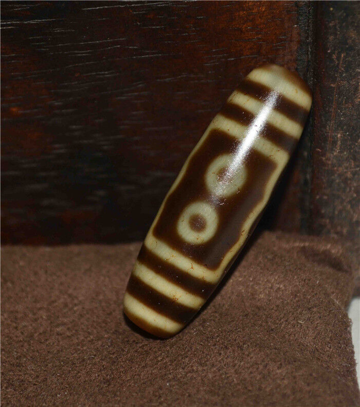 Genuine Tibetan Ancient Five Eyes Dzi Bead Pendant Amulet Himalayan Old Antique Real Agate Nepal 5 Eyed Pure Gzi Talisman Bracelet