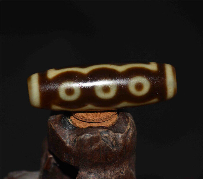 Genuine Tibetan Ancient Five Eyes Dzi Bead Pendant Amulet Himalayan Old Antique Real Agate Nepal 5 Eyed Pure Gzi Talisman Bracelet