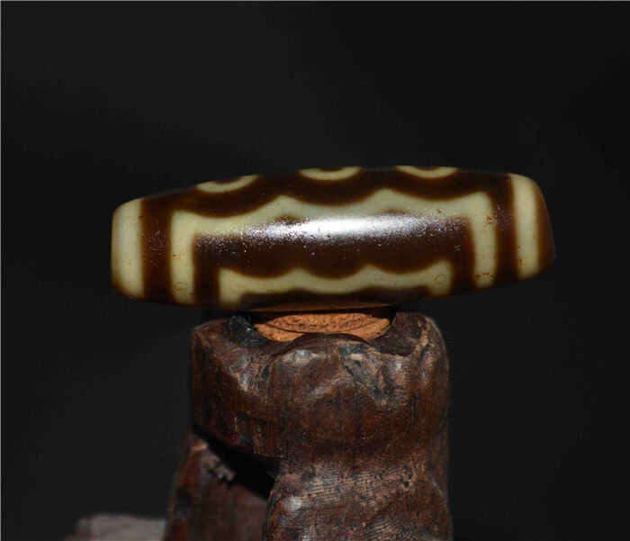 Genuine Tibetan Ancient Five Eyes Dzi Bead Pendant Amulet Himalayan Old Antique Real Agate Nepal 5 Eyed Pure Gzi Talisman Bracelet