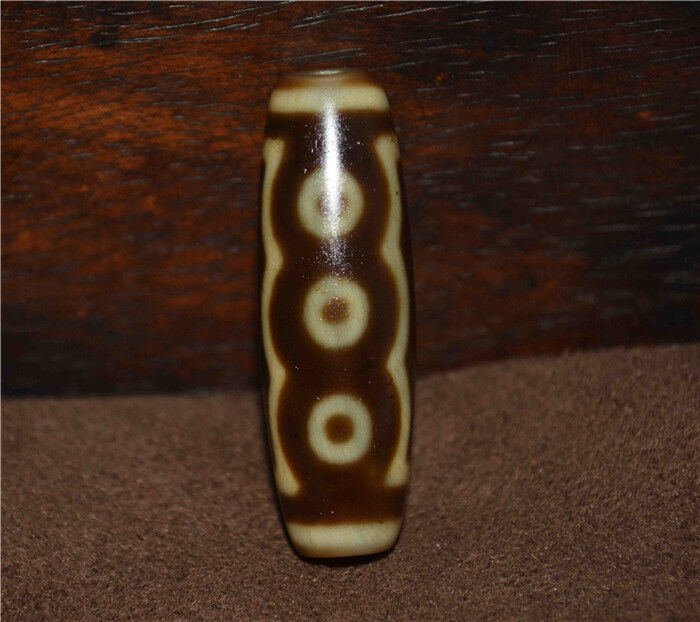 Genuine Tibetan Ancient Five Eyes Dzi Bead Pendant Amulet Himalayan Old Antique Real Agate Nepal 5 Eyed Pure Gzi Talisman Bracelet