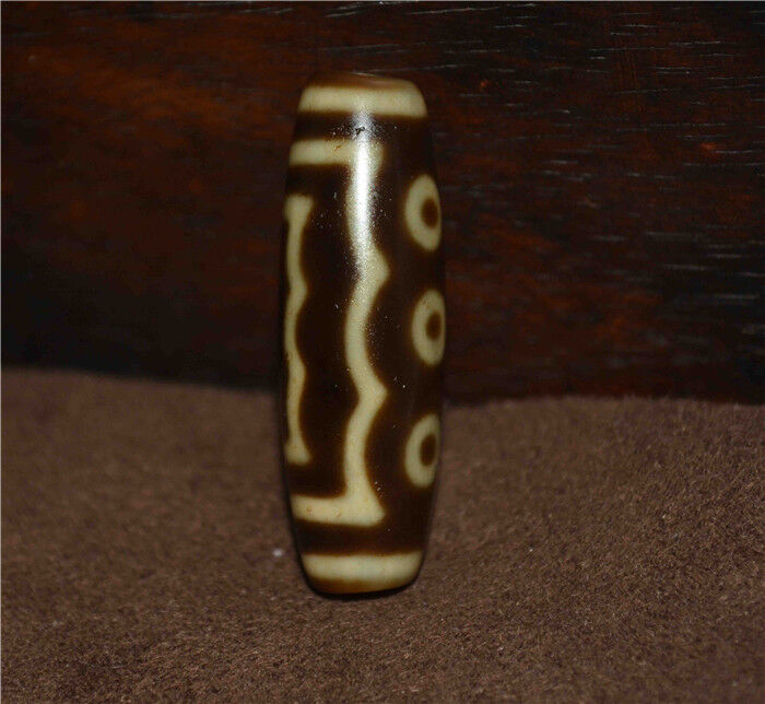 Genuine Tibetan Ancient Five Eyes Dzi Bead Pendant Amulet Himalayan Old Antique Real Agate Nepal 5 Eyed Pure Gzi Talisman Bracelet