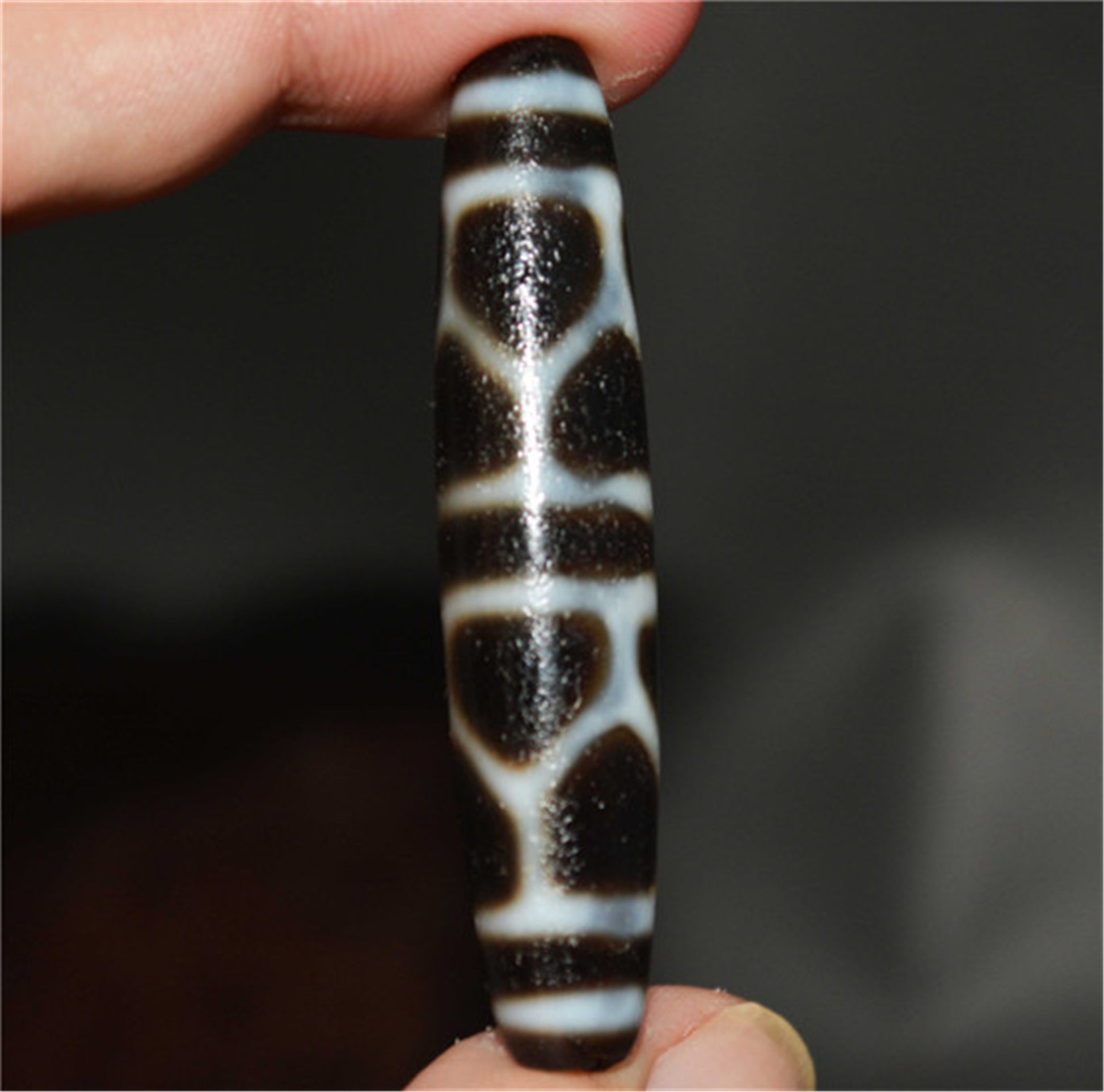 Genuine Tibetan Ancient Longevity Dzi Bead Pendant Amulet Himalaya Old Antique Real Agate Nepal Turtle Back Pure Gzi Talisman
