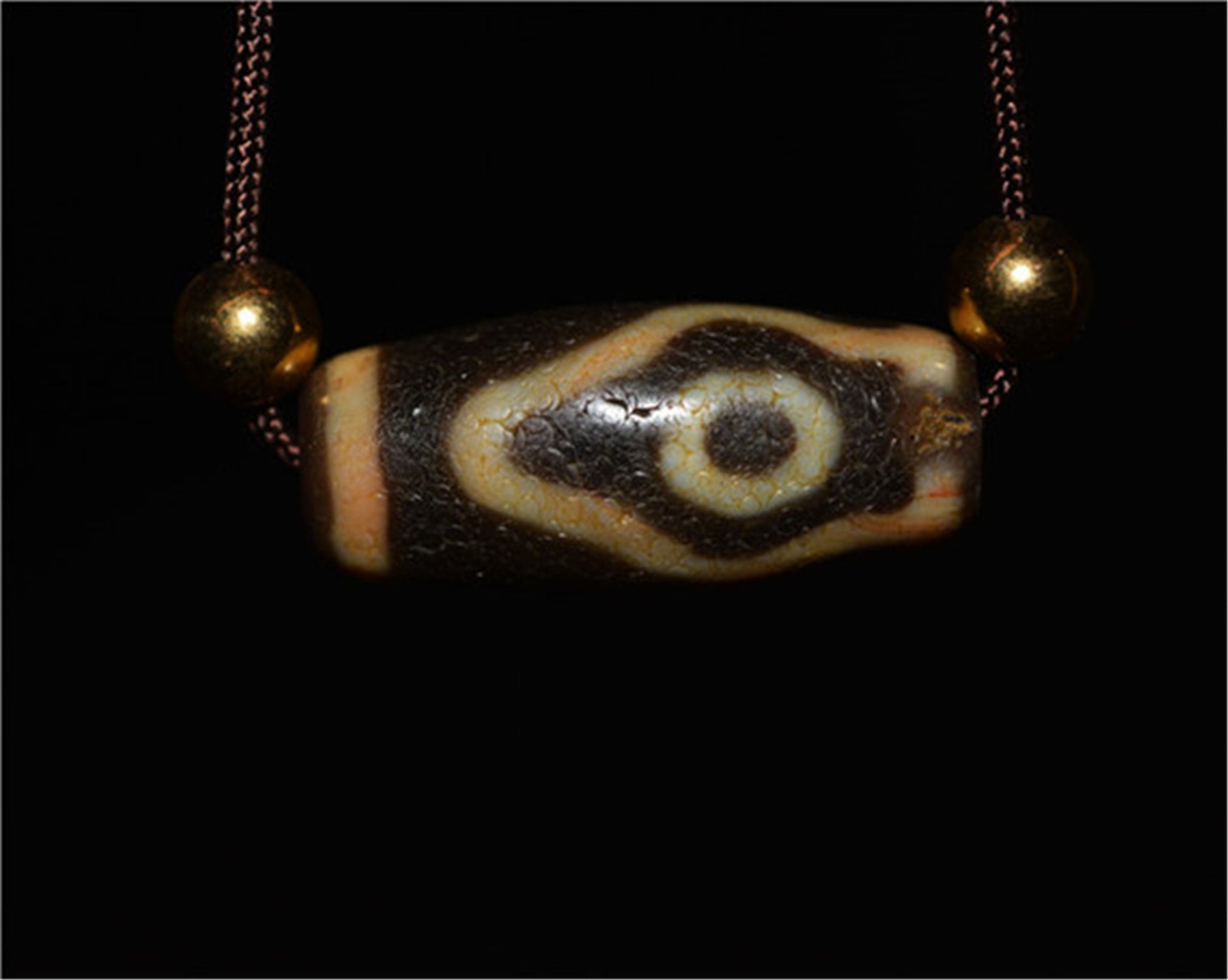 Genuine Tibetan Ancient Mountain One Eye Dzi Bead Pendant Amulet Pure Himalaya Old Antique Real Agate Nepal Three Two Eyed Pure Gzi Talisman Bracelet