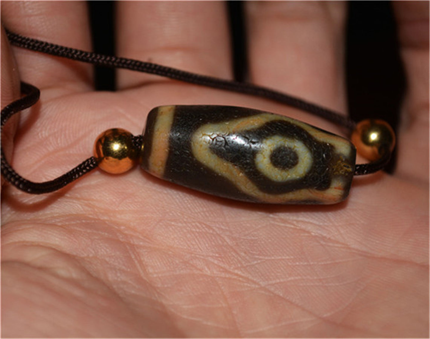 Genuine Tibetan Ancient Mountain One Eye Dzi Bead Pendant Amulet Pure Himalaya Old Antique Real Agate Nepal Three Two Eyed Pure Gzi Talisman Bracelet