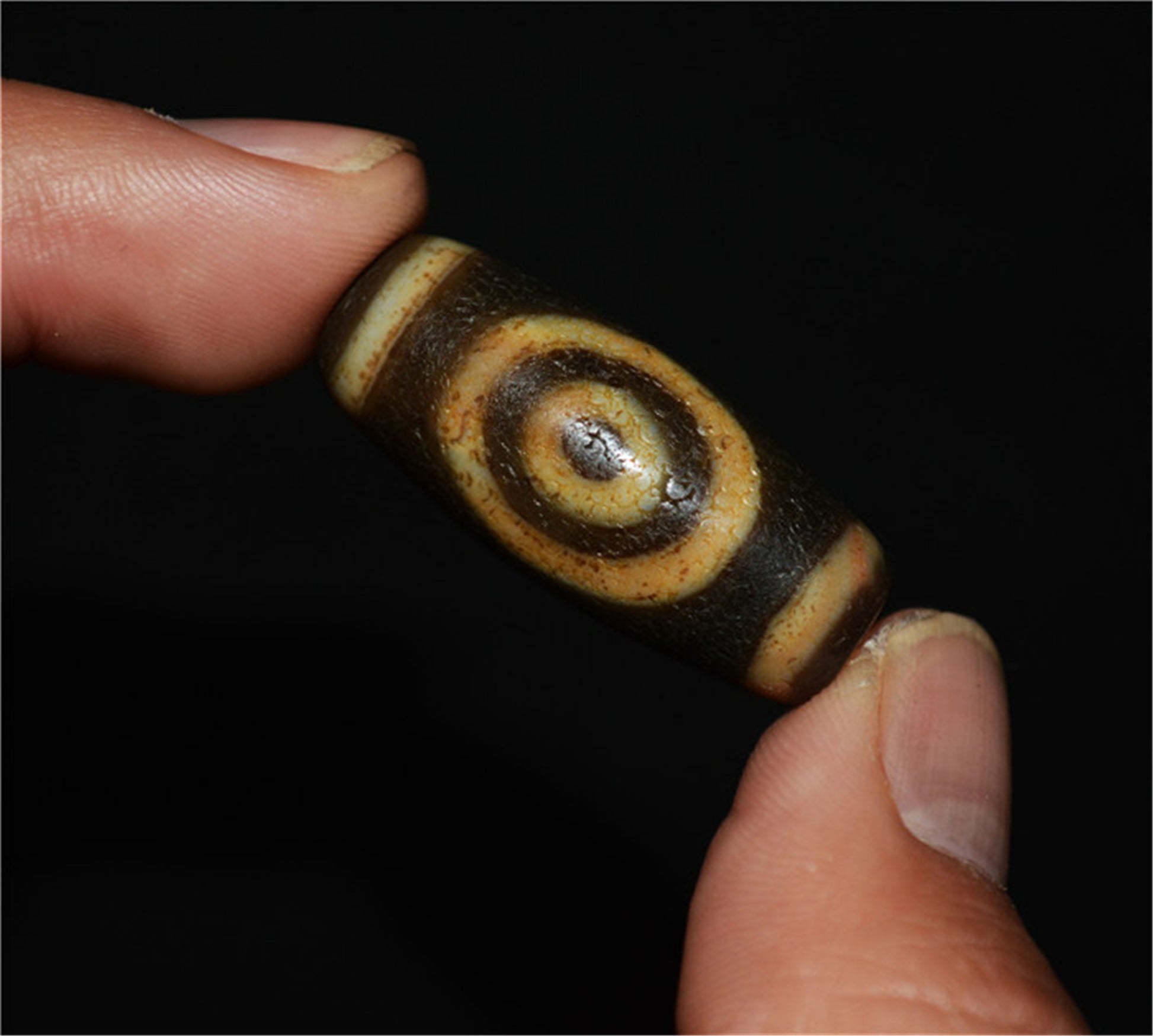 Genuine Tibetan Ancient Mountain One Eye Dzi Bead Pendant Amulet Pure Himalaya Old Antique Real Agate Nepal Three Two Eyed Pure Gzi Talisman Bracelet