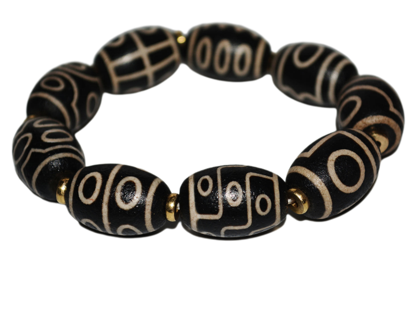 Real Tibetan Ancient Nine Eyes Dzi Bead Bracelet Amulet Himalaya Old Antique Genuine Agate Nepal One Two Three Four Five Six Seven Eight Eyed Pure Gzi Talisman Mala