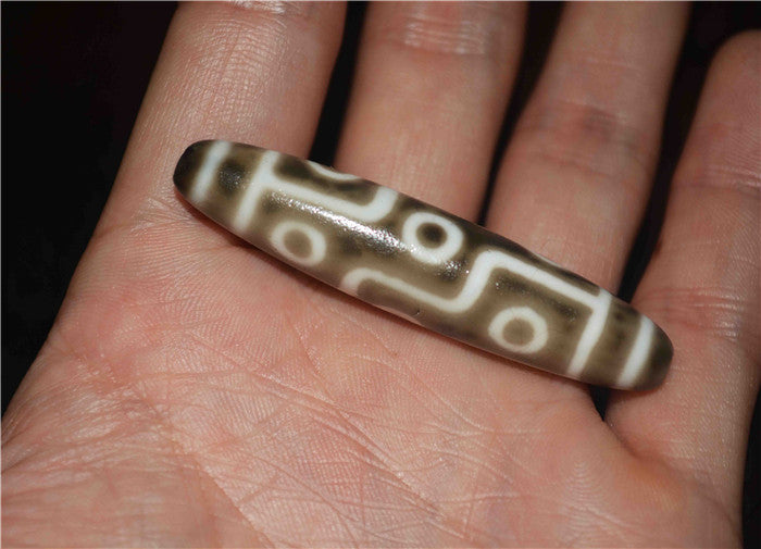 Genuine Tibetan Ancient Nine Eyes Dzi Bead Pendant Amulet Himalaya Old Antique Real Agate Nepal 9 Eyed Pure Gzi Talisman Bracelet