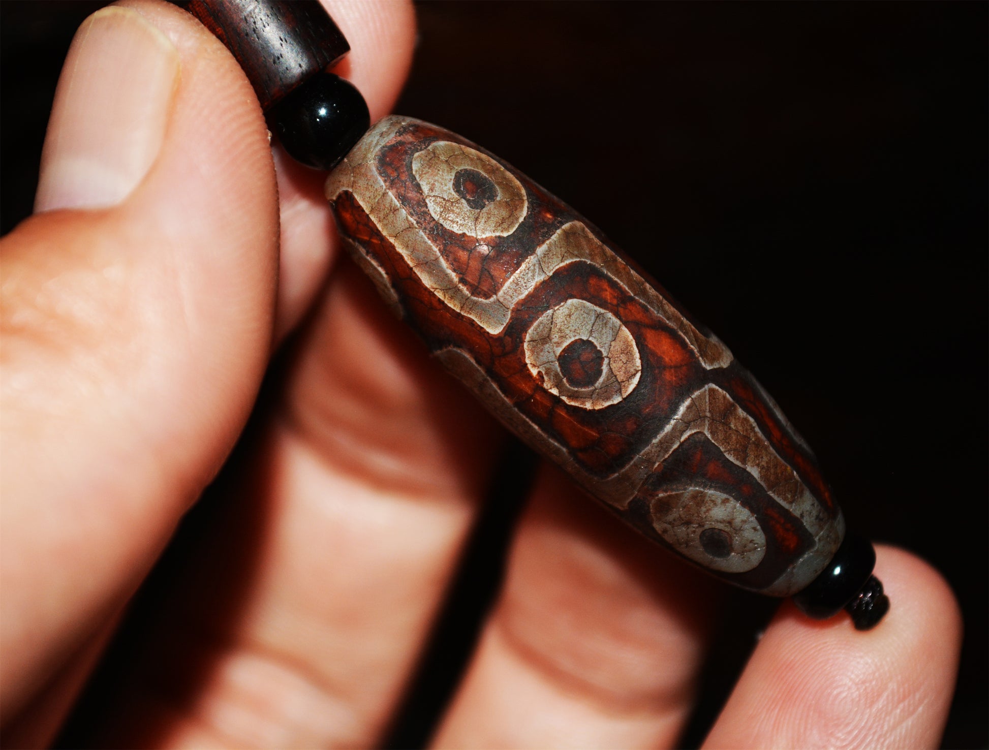 Genuine Tibetan Ancient Nine Eyes Dzi Bead Pendant Amulet Himalaya Old Antique Real Agate Nepal 9 Eyed Pure Gzi Talisman Bracelet