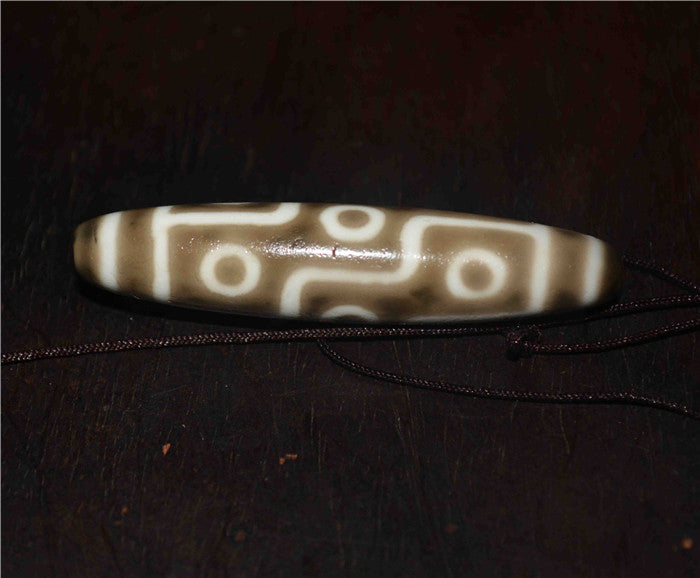 Genuine Tibetan Ancient Nine Eyes Dzi Bead Pendant Amulet Himalaya Old Antique Real Agate Nepal 9 Eyed Pure Gzi Talisman Bracelet