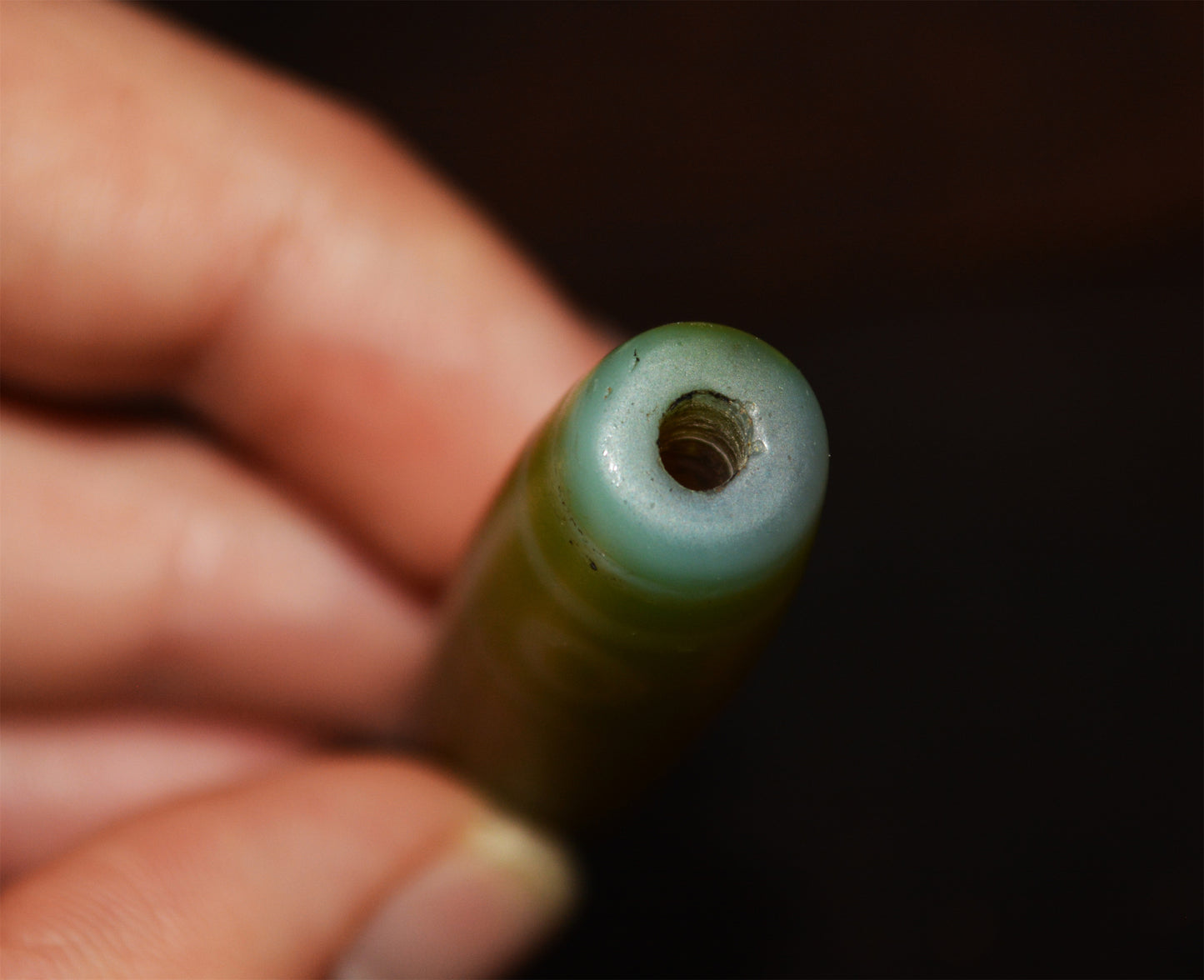 Genuine Tibetan Ancient Nine Eyes Dzi Bead Pendant Amulet Himalaya Old Antique Real Green Agate Nepal 9 Eyed Pure Gzi Talisman Bracelet