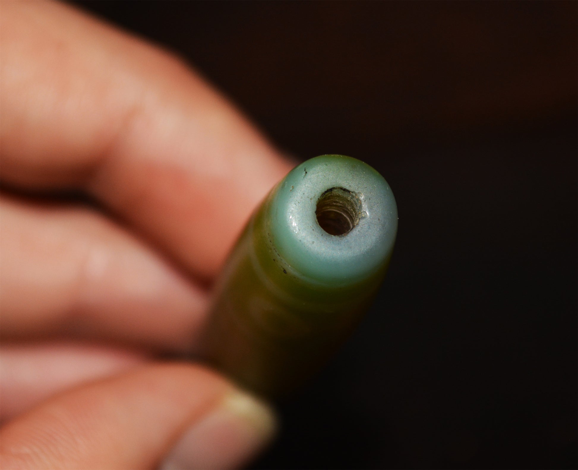 Genuine Tibetan Ancient Nine Eyes Dzi Bead Pendant Amulet Himalaya Old Antique Real Green Agate Nepal 9 Eyed Pure Gzi Talisman Bracelet