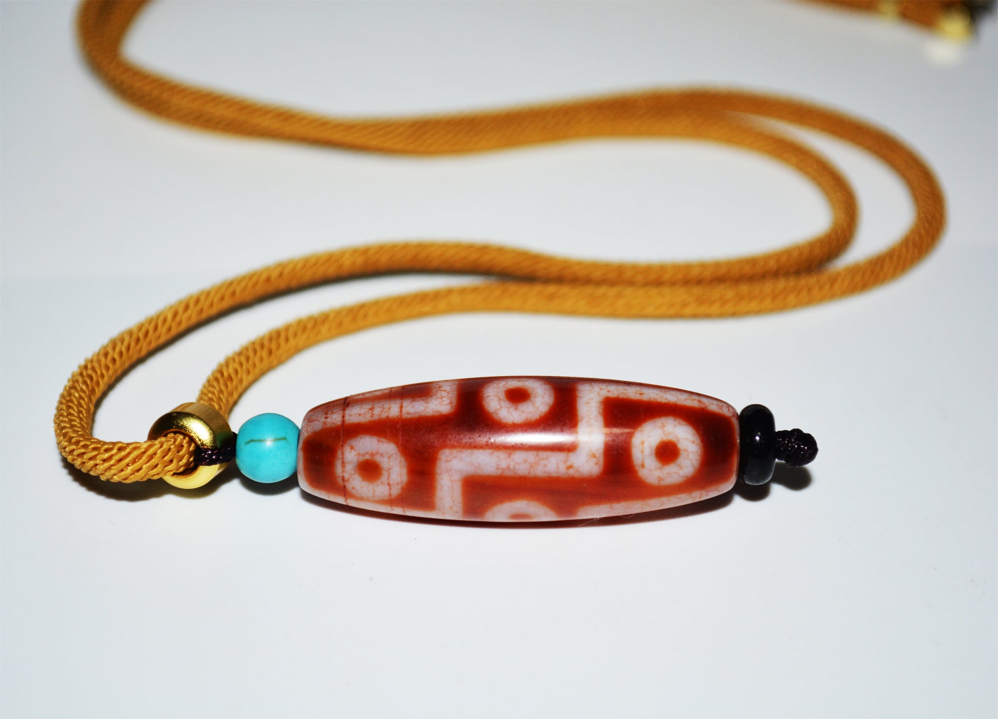 Genuine Tibetan Ancient Pure Nine Eyes Dzi Bead Pendant Amulet Himalaya Old Antique Real Agate Nepal 9 Eyed Gzi Talisman Bracelet