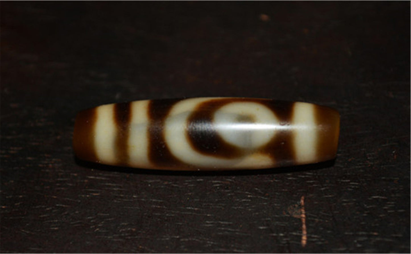 Genuine Tibetan Ancient Pure Two Eyes Dzi Bead Amulet Pendant Old Antique Real Himalaya Agate Nepal 2 Eyed Gzi Talisman Bracelet