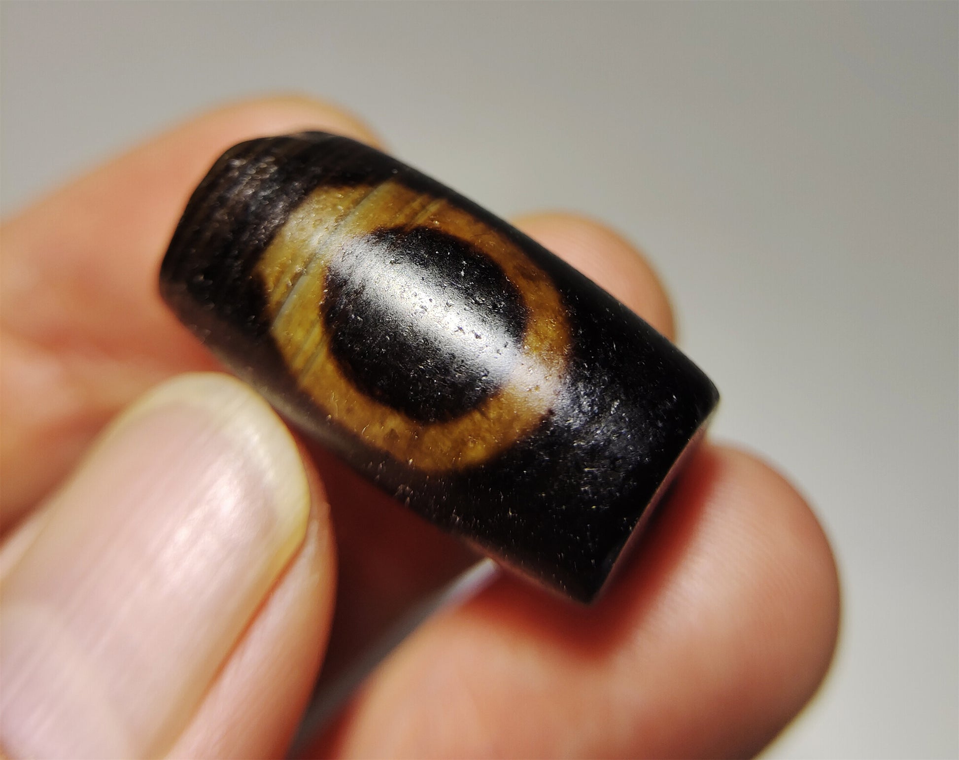 Genuine Tibetan Ancient Heaven and Earth Dzi Bead Pendant Amulet Himalaya Old Antique Real Agate Nepal Sakor Namkor Pure Gzi Talisman Bracelet