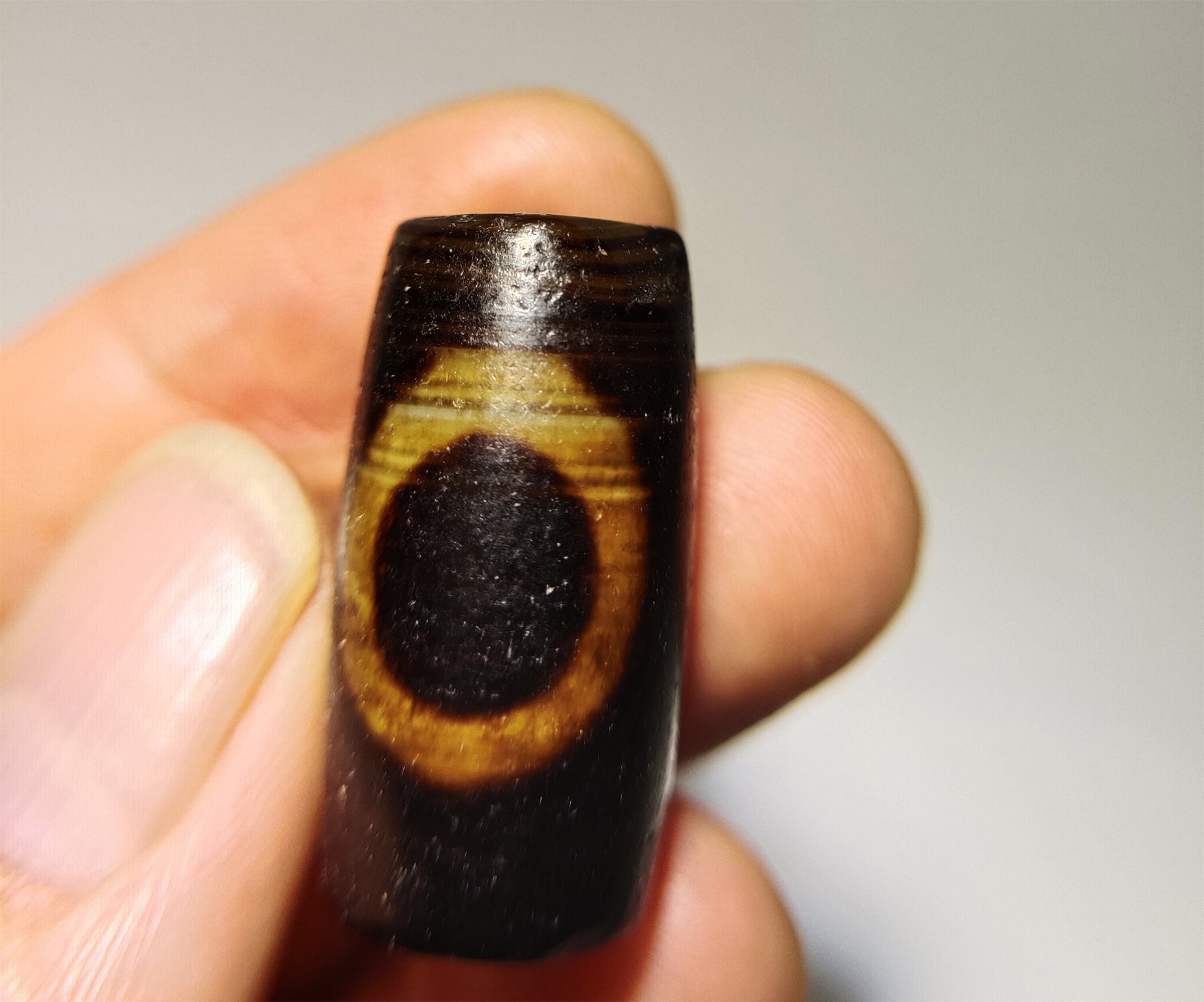 Genuine Tibetan Ancient Heaven and Earth Dzi Bead Pendant Amulet Himalaya Old Antique Real Agate Nepal Sakor Namkor Pure Gzi Talisman Bracelet