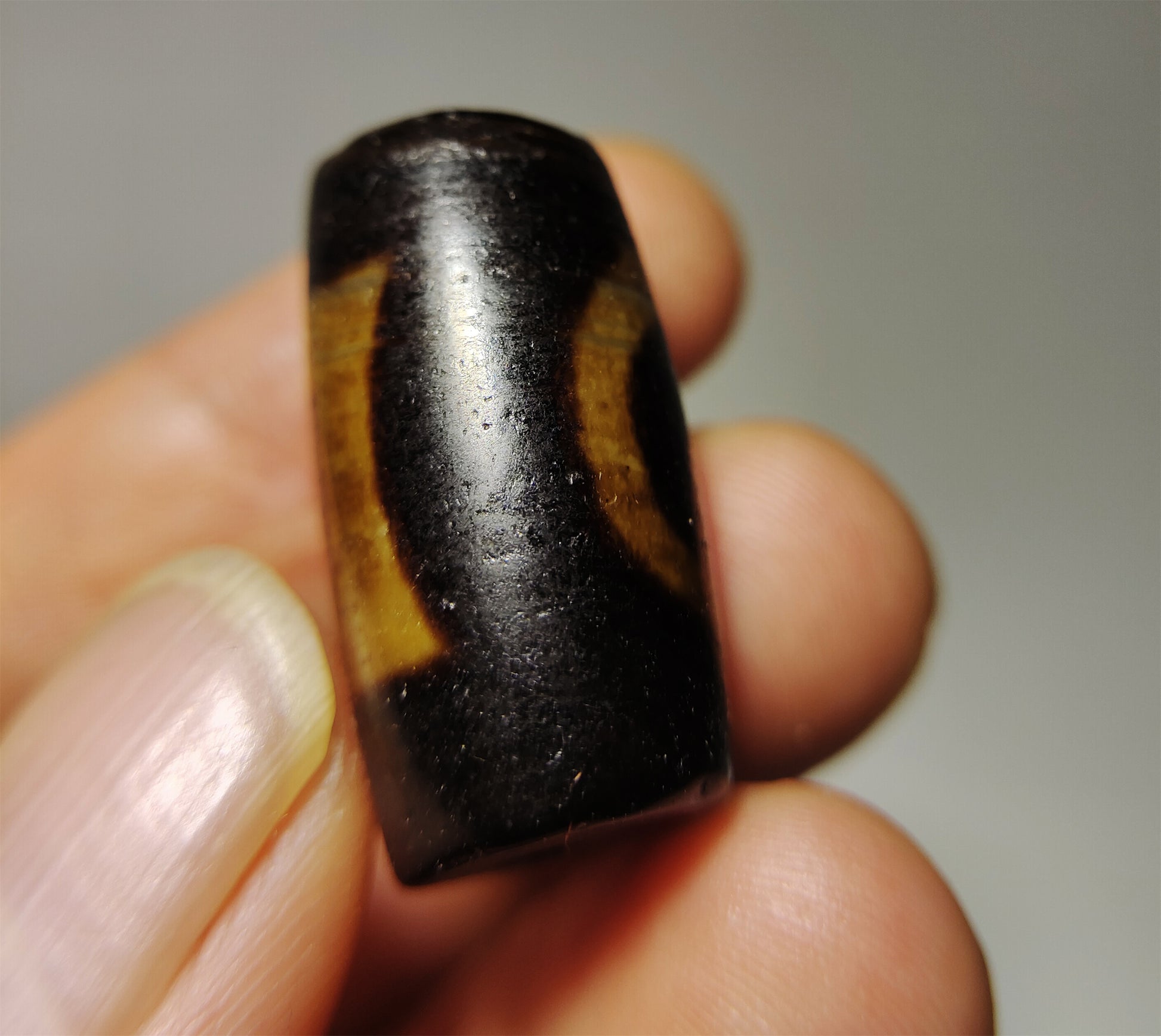 Genuine Tibetan Ancient Heaven and Earth Dzi Bead Pendant Amulet Himalaya Old Antique Real Agate Nepal Sakor Namkor Pure Gzi Talisman Bracelet