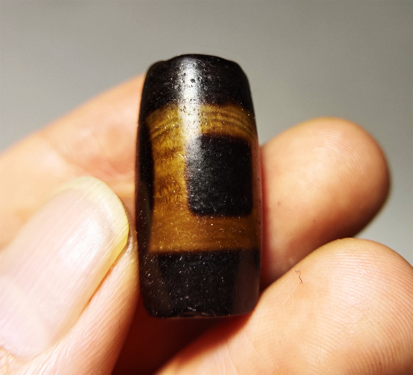 Genuine Tibetan Ancient Heaven and Earth Dzi Bead Pendant Amulet Himalaya Old Antique Real Agate Nepal Sakor Namkor Pure Gzi Talisman Bracelet