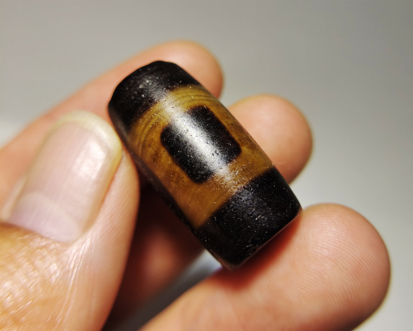 Genuine Tibetan Ancient Heaven and Earth Dzi Bead Pendant Amulet Himalaya Old Antique Real Agate Nepal Sakor Namkor Pure Gzi Talisman Bracelet
