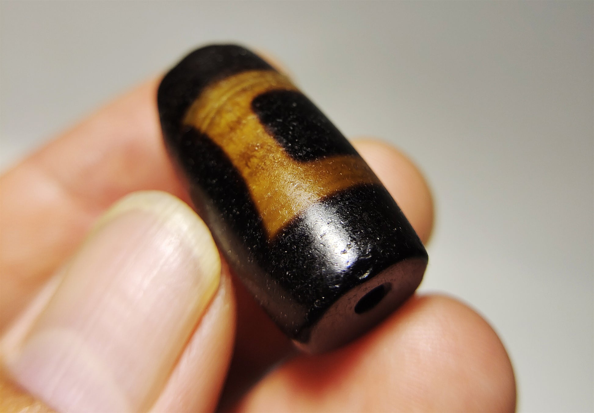 Genuine Tibetan Ancient Heaven and Earth Dzi Bead Pendant Amulet Himalaya Old Antique Real Agate Nepal Sakor Namkor Pure Gzi Talisman Bracelet
