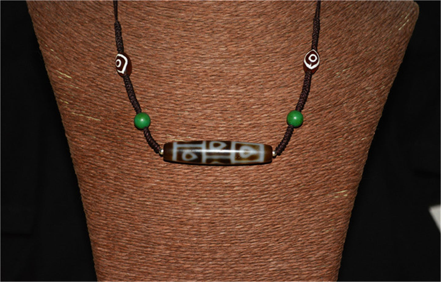 Genuine Tibetan Ancient Special Nine Eyes Dzi Bead Pendant Amulet Himalaya Old Antique Real Agate Nepal Buddha's Heart Bodhi Leaf 9 Eyed Pure Gzi Talisman Bracelet