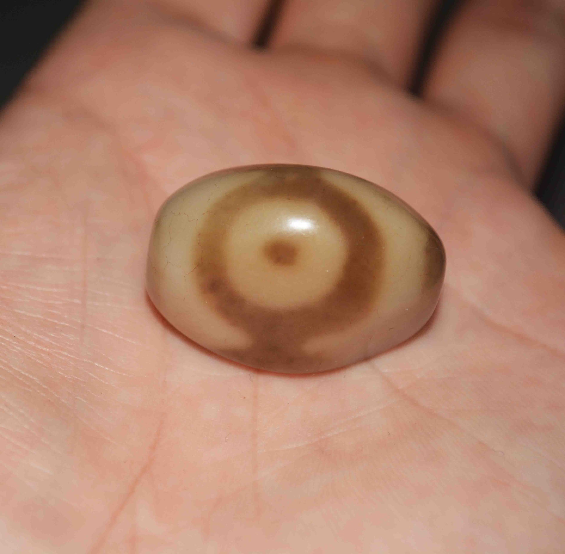Genuine Tibetan Ancient Three Eyes Dzi Bead Pendant Amulet Himalaya Bracelet Old Antique Real Agate Nepal 3 Eyed Pure Gzi Talisman