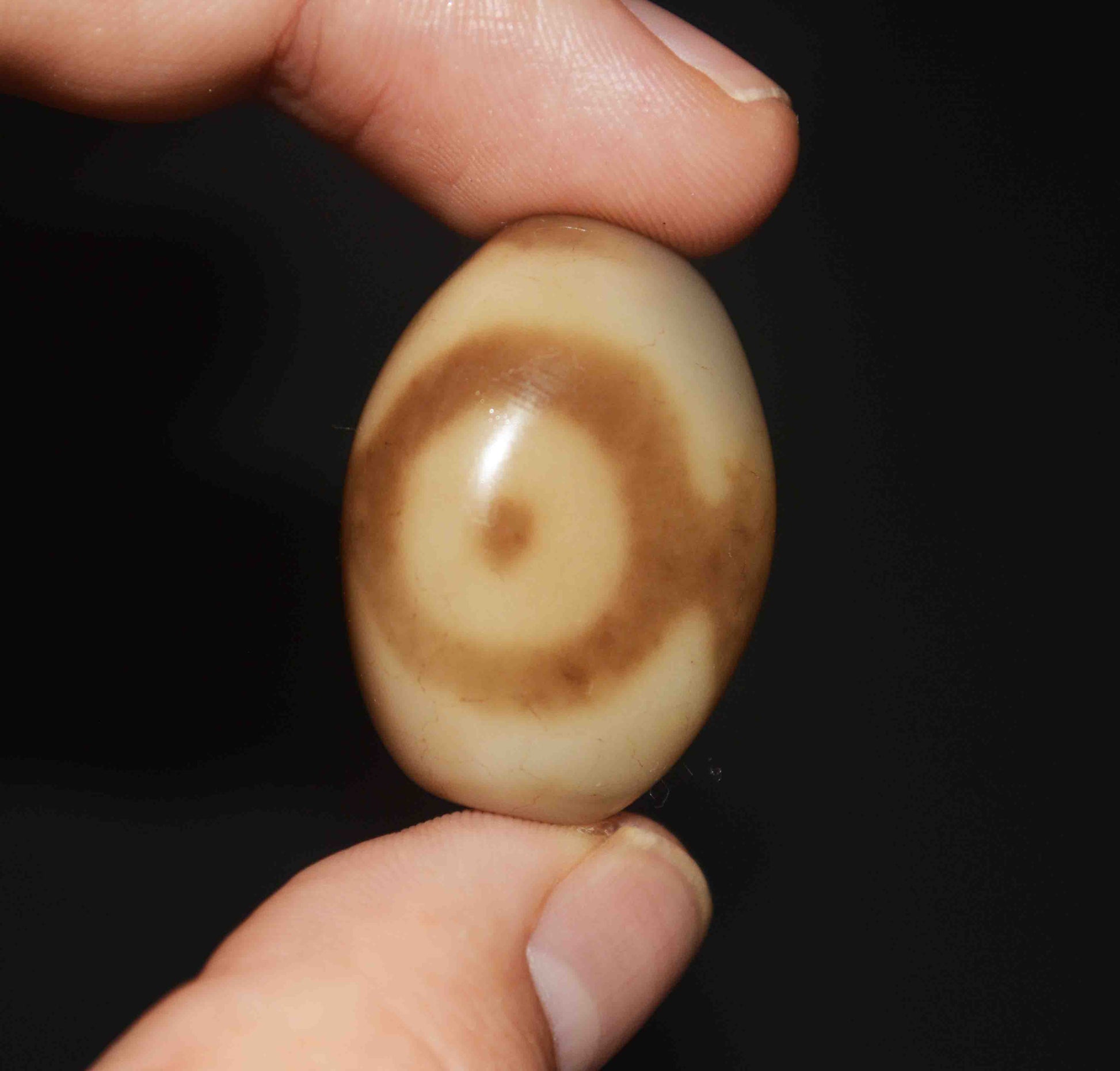 Genuine Tibetan Ancient Three Eyes Dzi Bead Pendant Amulet Himalaya Bracelet Old Antique Real Agate Nepal 3 Eyed Pure Gzi Talisman