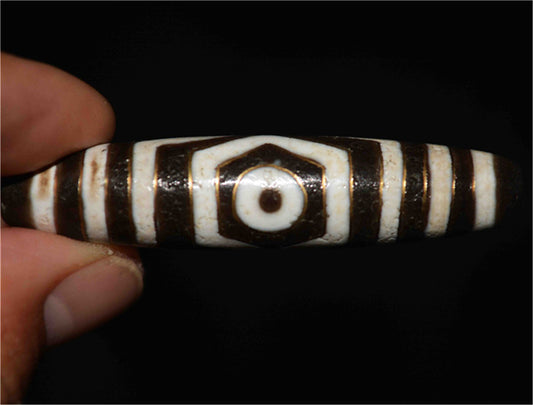 Real Tibetan Ancient Three Eyes Dzi Bead Pendant Amulet Himalaya Gold Old Antique Genuine Agate Nepal 3 Eyed Pure Gzi Talisman Bracelet