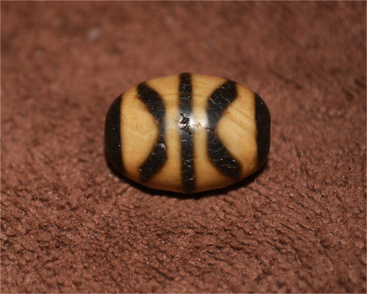 Tibetan Ancient Tiger Tooth Dzi Bead Amulet Pendant Himalaya Agate Zigzag Old Antique Nepal Real Water Wave Pure Gzi Talisman Bracelet