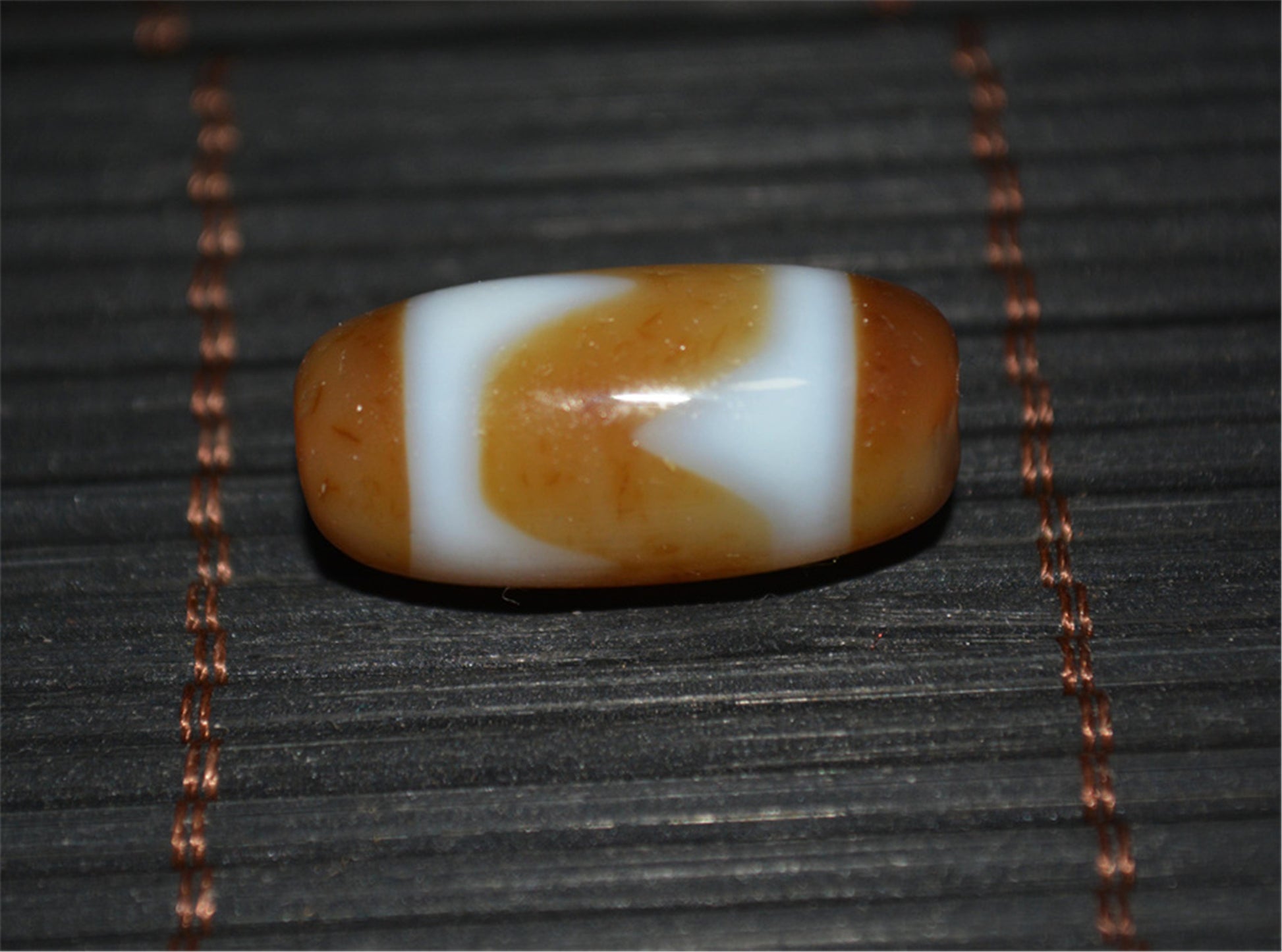Genuine Tibetan Ancient Tiger Tooth Dzi Bead Amulet Pendant Himalaya Agate Zigzag Old Antique Nepal Real Water Wave Pure Gzi Talisman Bracelet