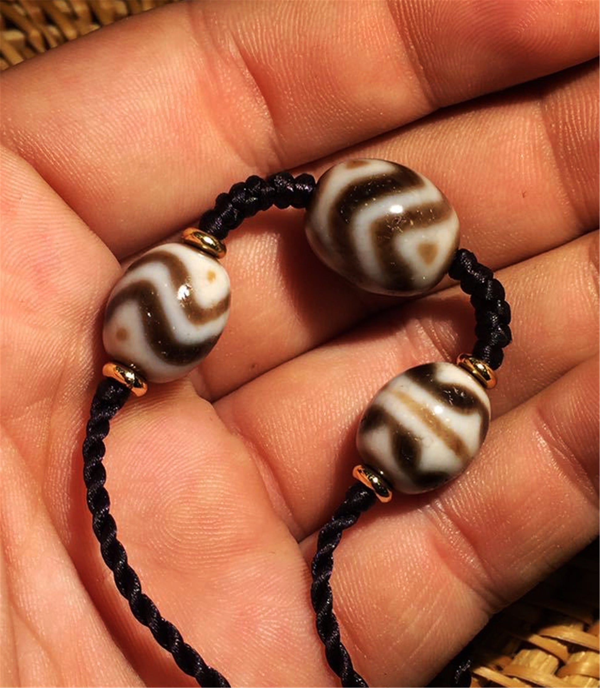 Genuine Tibetan Ancient Tiger Tooth Dzi Bead Amulet Pendant Himalaya Agate Zigzag Old Antique Nepal Real Water Wave Pure Gzi Talisman