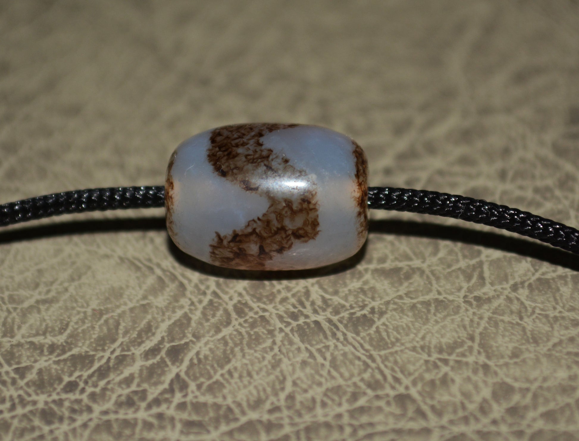 Genuine Tibetan Ancient Water Wave Dzi Bead Amulet Pendant Himalaya Agate Zigzag Old Antique Real Tiger Tooth Pure Gzi Talisman Bracelet