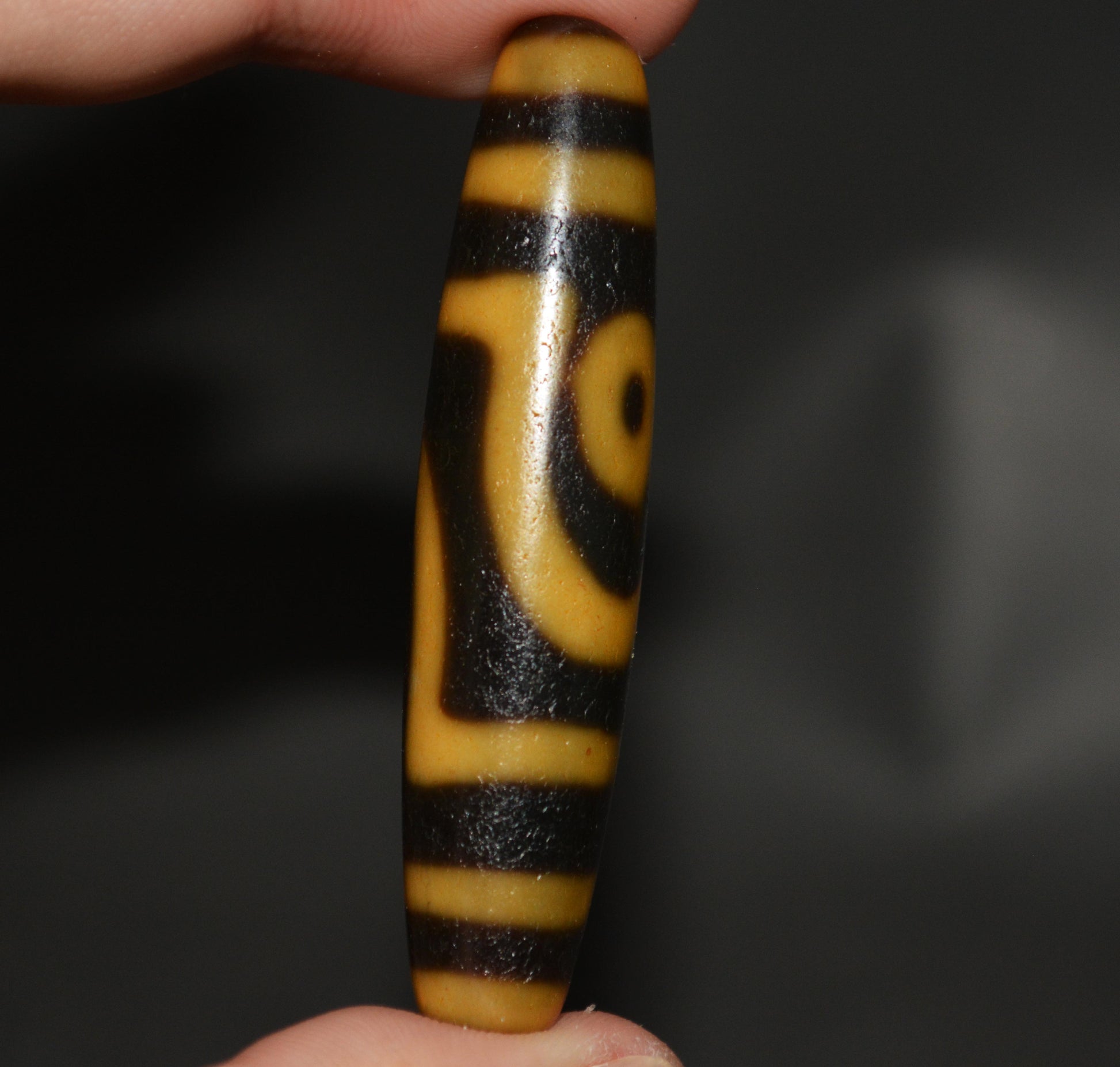 Genuine Tibetan Ancient Two Eye Dzi Bead Amulet Pendant Old Antique Real Himalaya Agate Nepal 2 Eyed Pure Gzi Talisman Bracelet