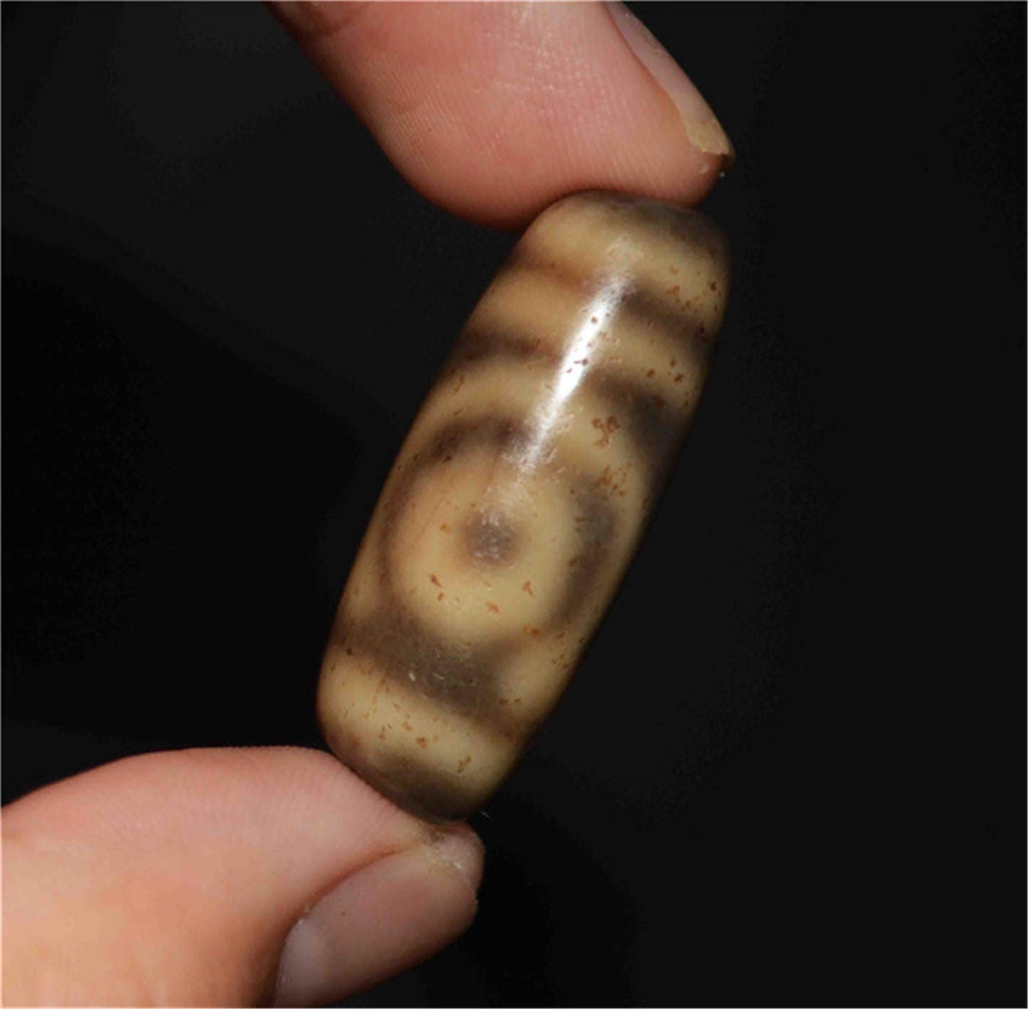 Genuine Himalaya Ancient Two Eyes Dzi Bead Amulet Pendant Old Antique Tibetan Real Agate Nepal 2 Eyed Pure Gzi Talisman Bracelet