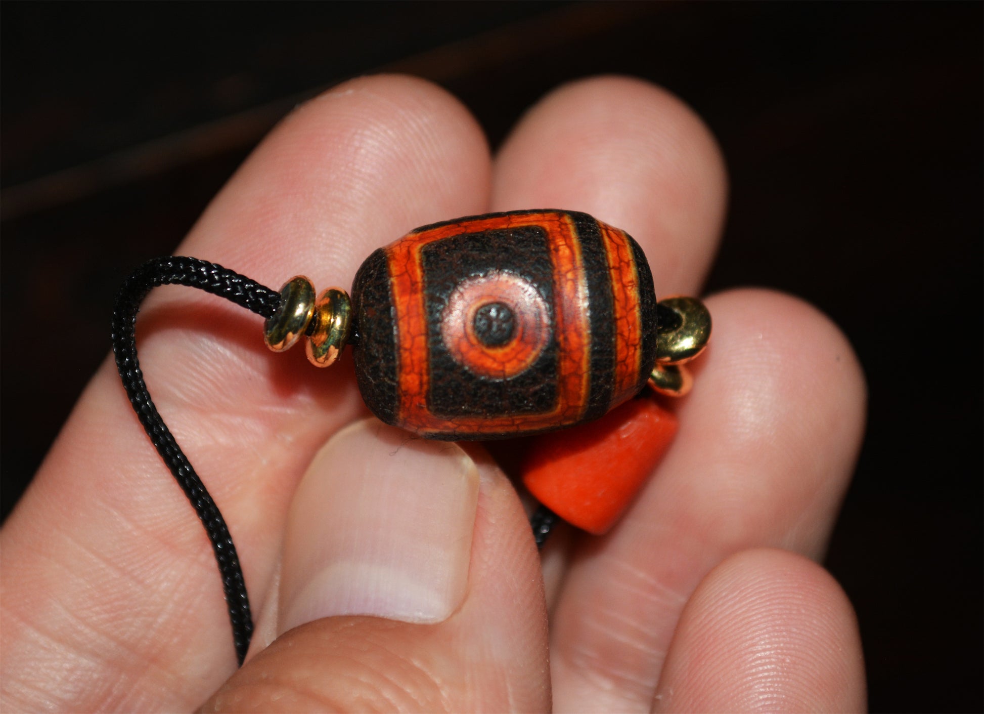 Genuine Tibetan Ancient Pure Two Eyes Dzi Bead Amulet Pendant Old Antique Real Himalaya Agate Nepal 2 Eyed Gzi Talisman Bracelet